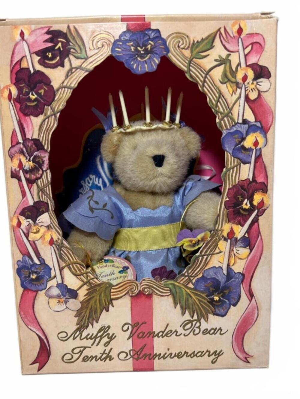 Muffy Vanderbear 10th Anniversary "This Takes the Cake" Limited Edition NIB 1994